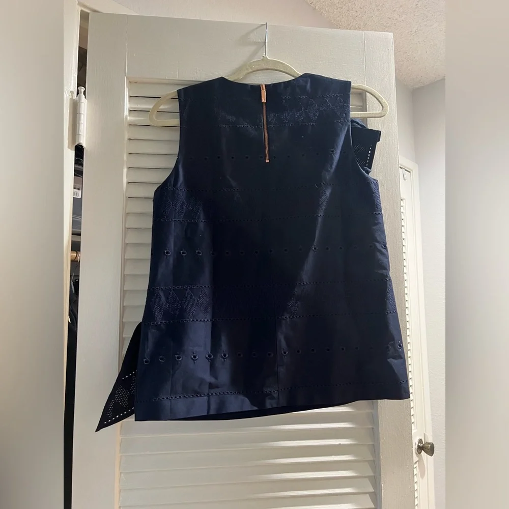 Ted Baker Forelli Ruffle Embroidered Top - Picture 6 of 8